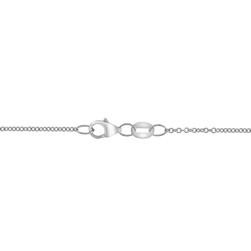 EFFY Lab Grown Diamond Heart Halo Pendant in 14k White Gold image number null